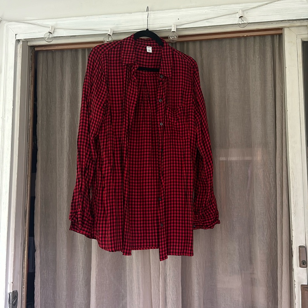 Black and Red Checkered Flannel
